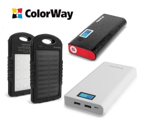 ColorWay начинает поставки универсальных мобильных батарей